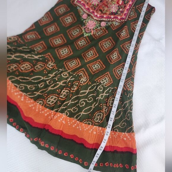 RITU KUMAR ABEL dress embroidery sleeveless strappy bohemian coastal dress - Picture 7 of 10